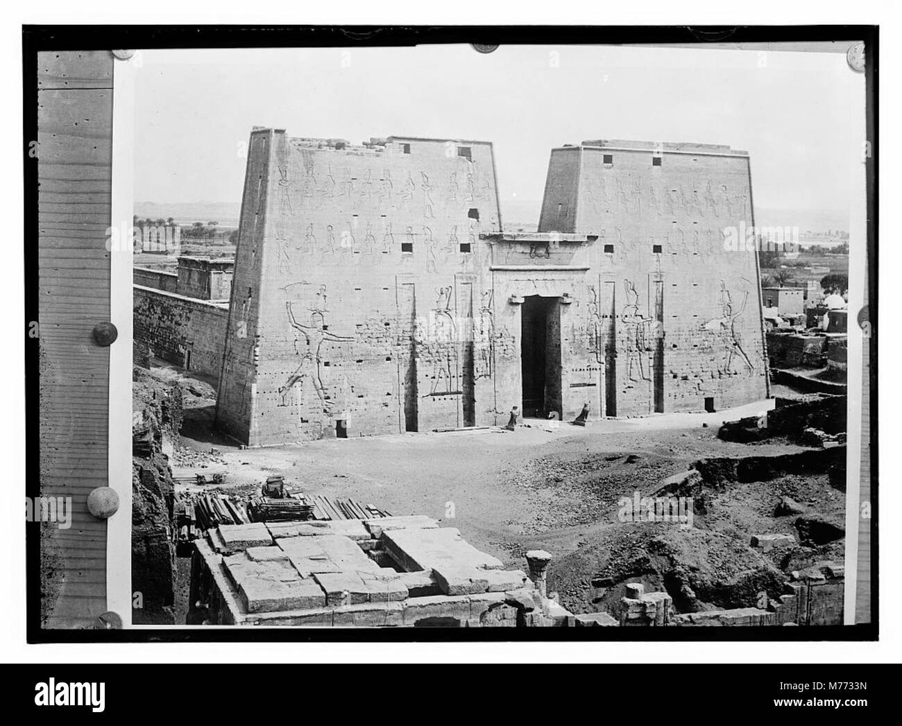 Horus Tempel, Edfu, Ägypten LOC 09557 matpc. Stockfoto