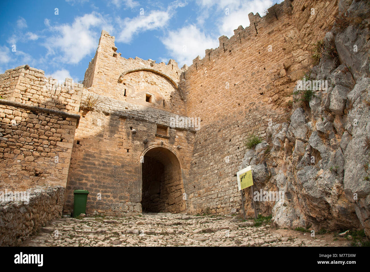 Europa, Griechenland, Peloponnes, Korinth, Akropolis von acrocorinth Stockfoto