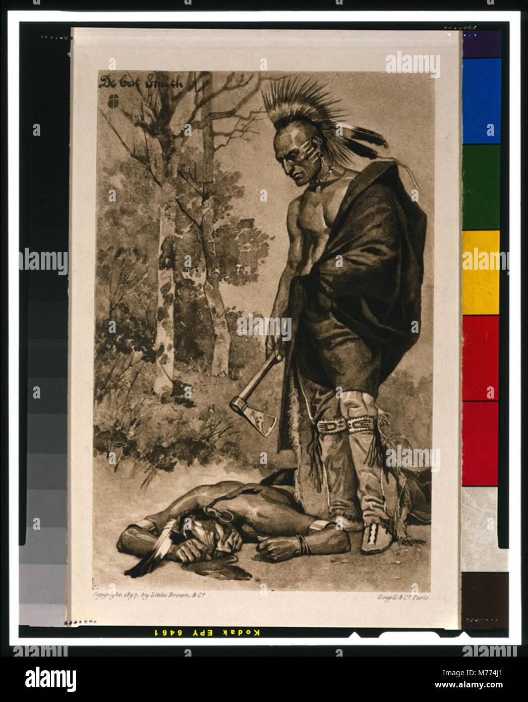 Der Tod von Pontiac-de Kosten Smith; Goupil & Co., Paris. LCCN 00649614 Stockfoto