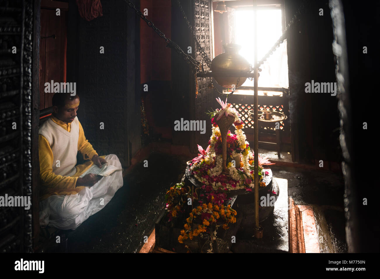 Nepali Mandir, eines der ältesten hinduistischen Tempeln in Varanasi, Uttar Pradesh, Indien, Asien Stockfoto
