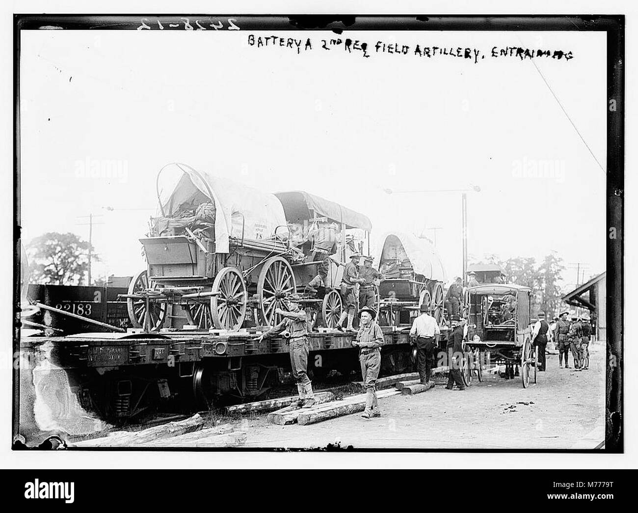 Batterie ein 2. regt. Field Artillery LCCN 2014690647 Stockfoto