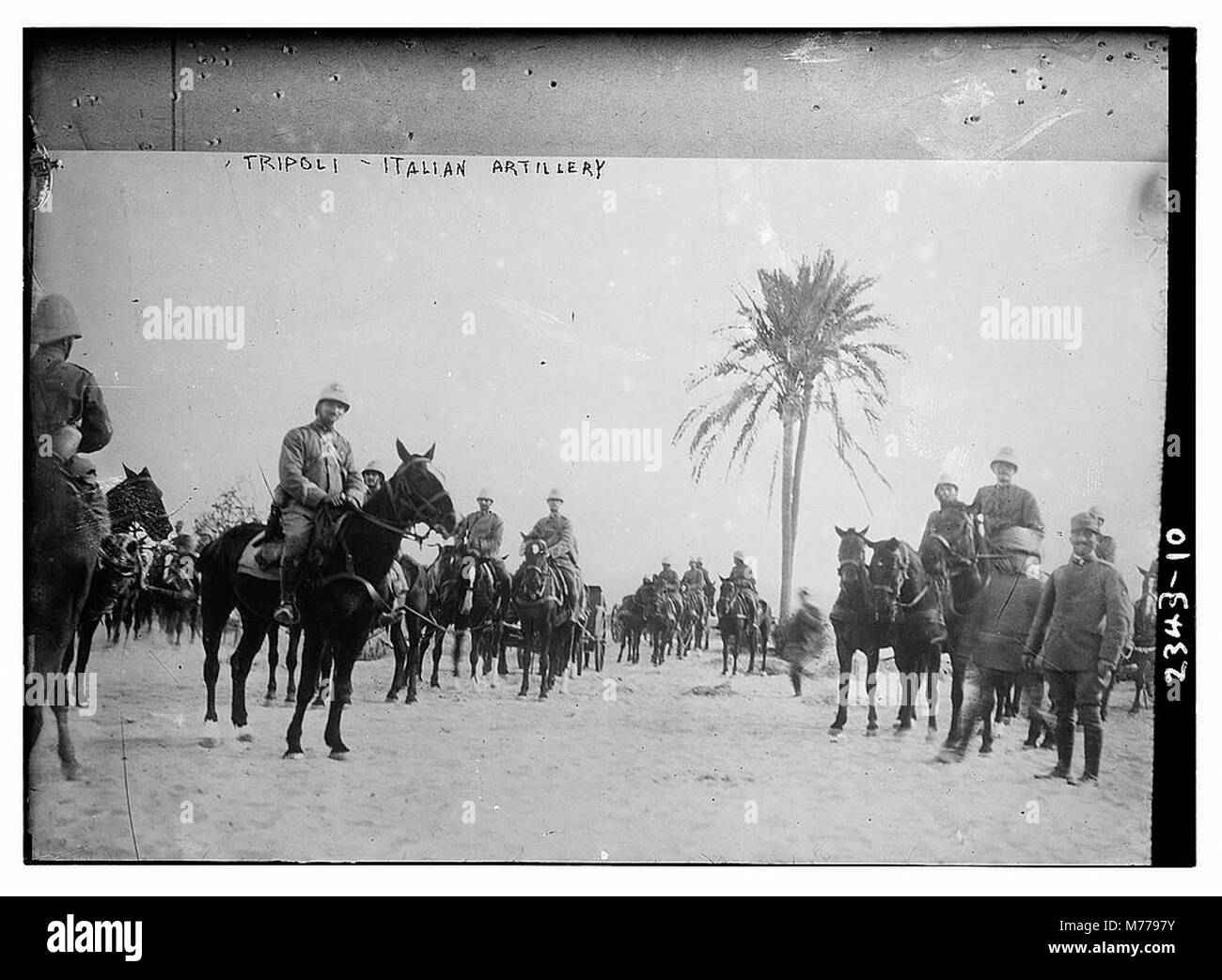 Tripolis - Italienische Artillerie LCCN 2014690016 Stockfoto