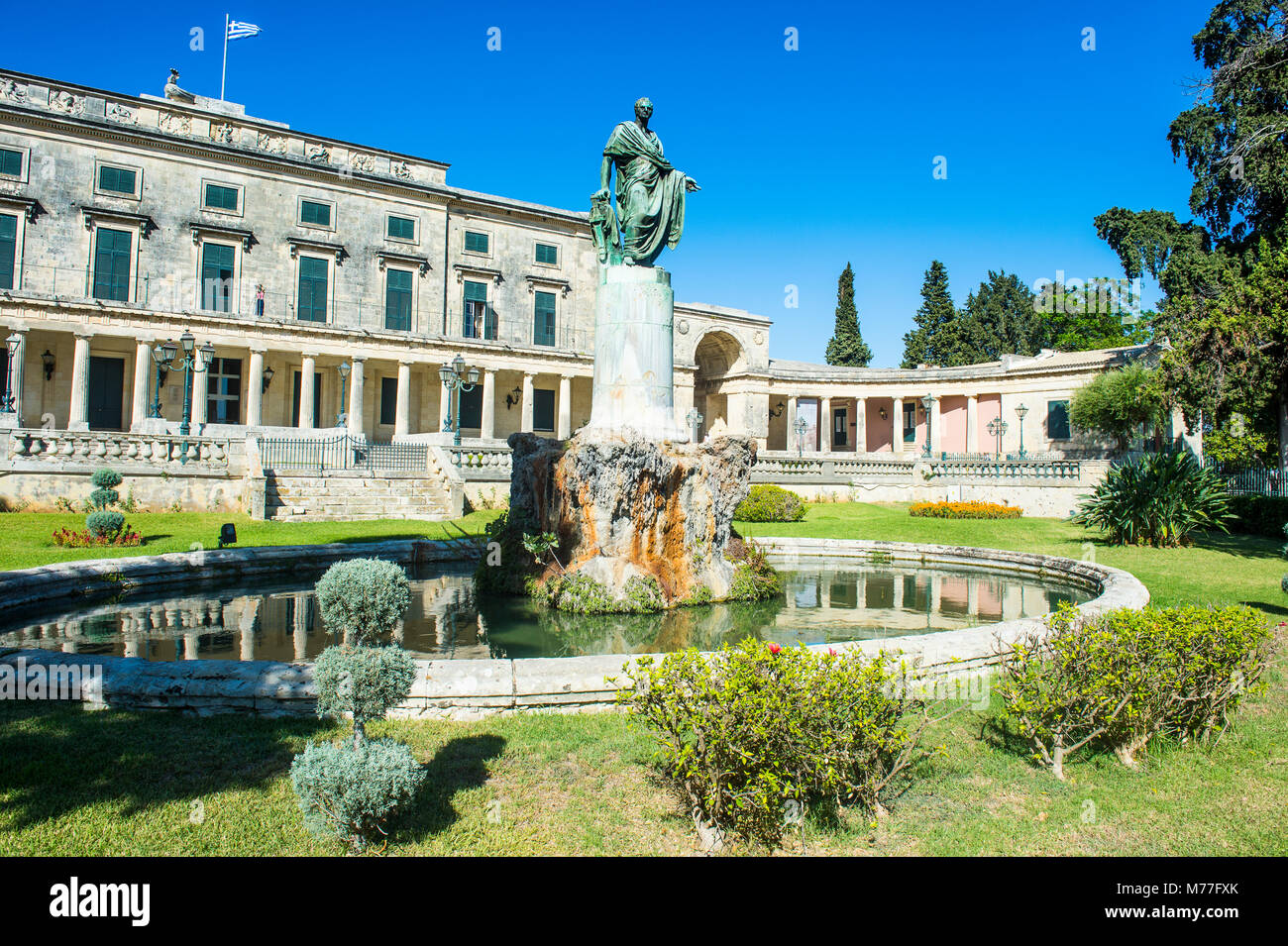 Saint George Palace, Altstadt von Korfu, Ionische Inseln, Griechische Inseln, Griechenland, Europa Stockfoto