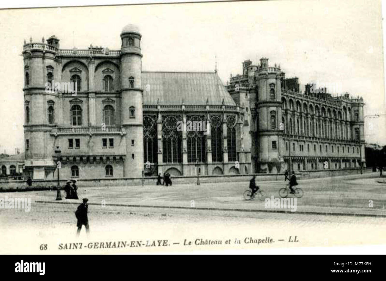 68, Saint Deutsch en Laye, Le Chateau et la Chapelle (das Schloss und Kapelle) (NBY) 10535 Stockfoto