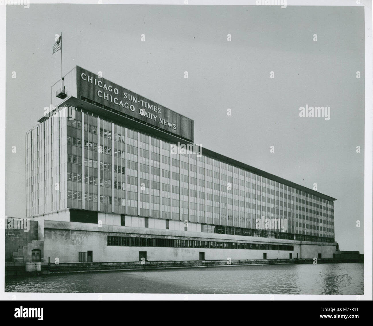 Chicago Sun, Chicago Daily News Building, Chicago, Mitte des 20. Jahrhunderts (NBY 3064) Stockfoto