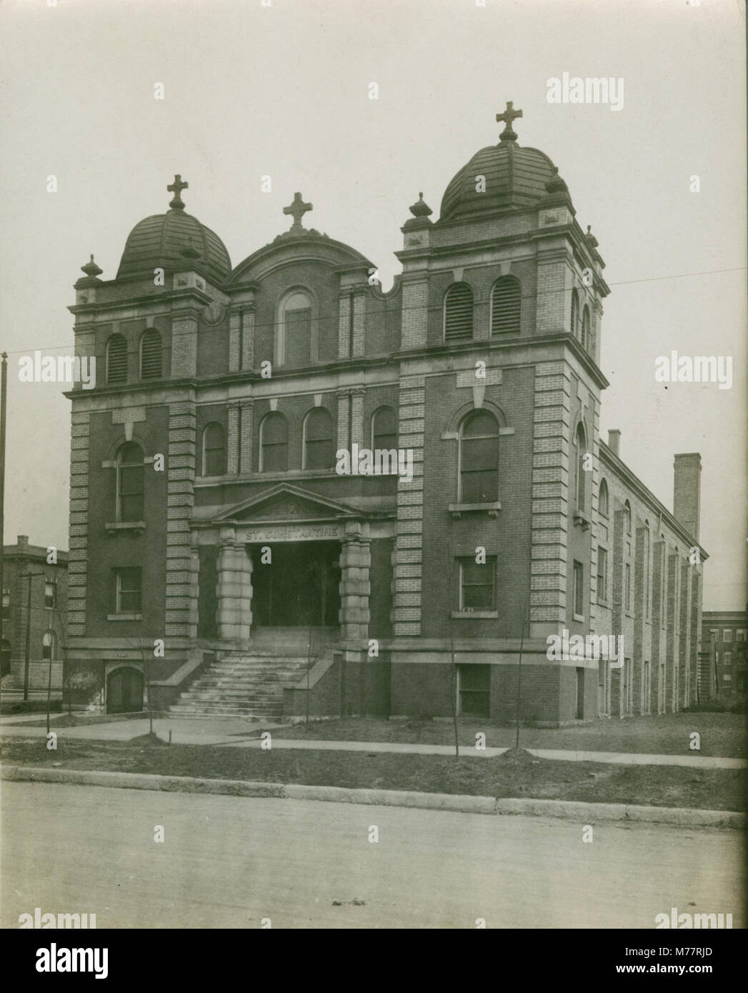 Kirche des heiligen Konstantin, Chicago, Anfang des 20. Jahrhunderts (NBY 959) Stockfoto