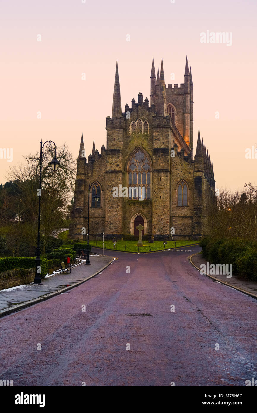 Die Kathedrale in Downpatrick, County Down, Nordirland. Stockfoto