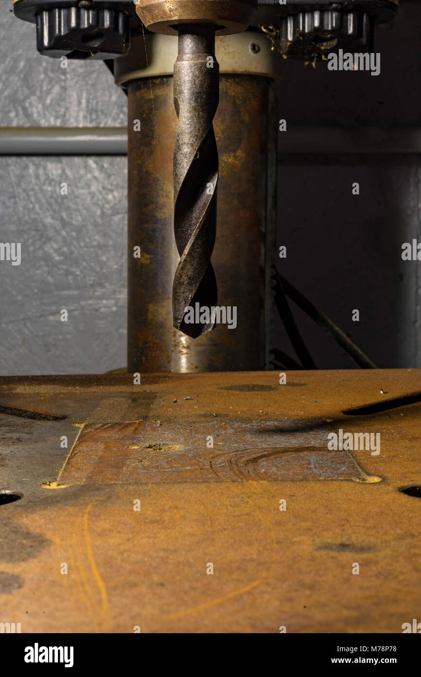 Wie die Zeit vergeht, die Dinge können Alt und rostig wie diese Übung. Eine Darstellung der Vernachlässigung. Stockfoto