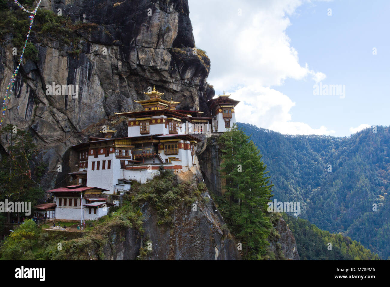 Die taktsang (Tiger Nest) Kloster, Paro, Bhutan, Himalaya, Asien Stockfoto