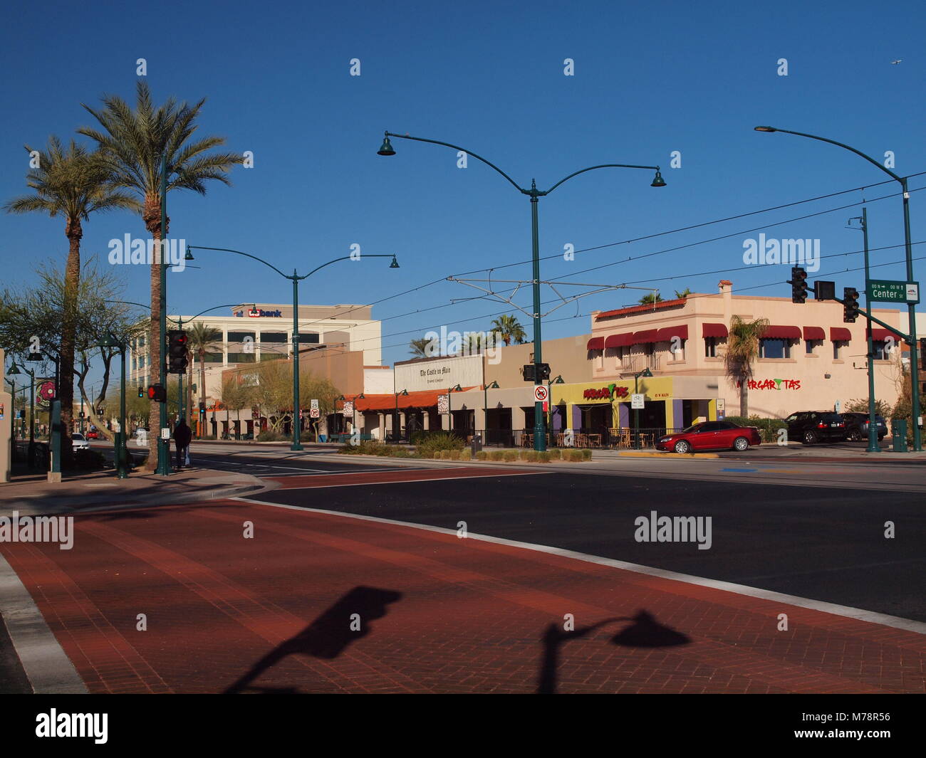 Main Street Mesa, Arizona suche Nordwesten im Zentrum St. Stockfoto