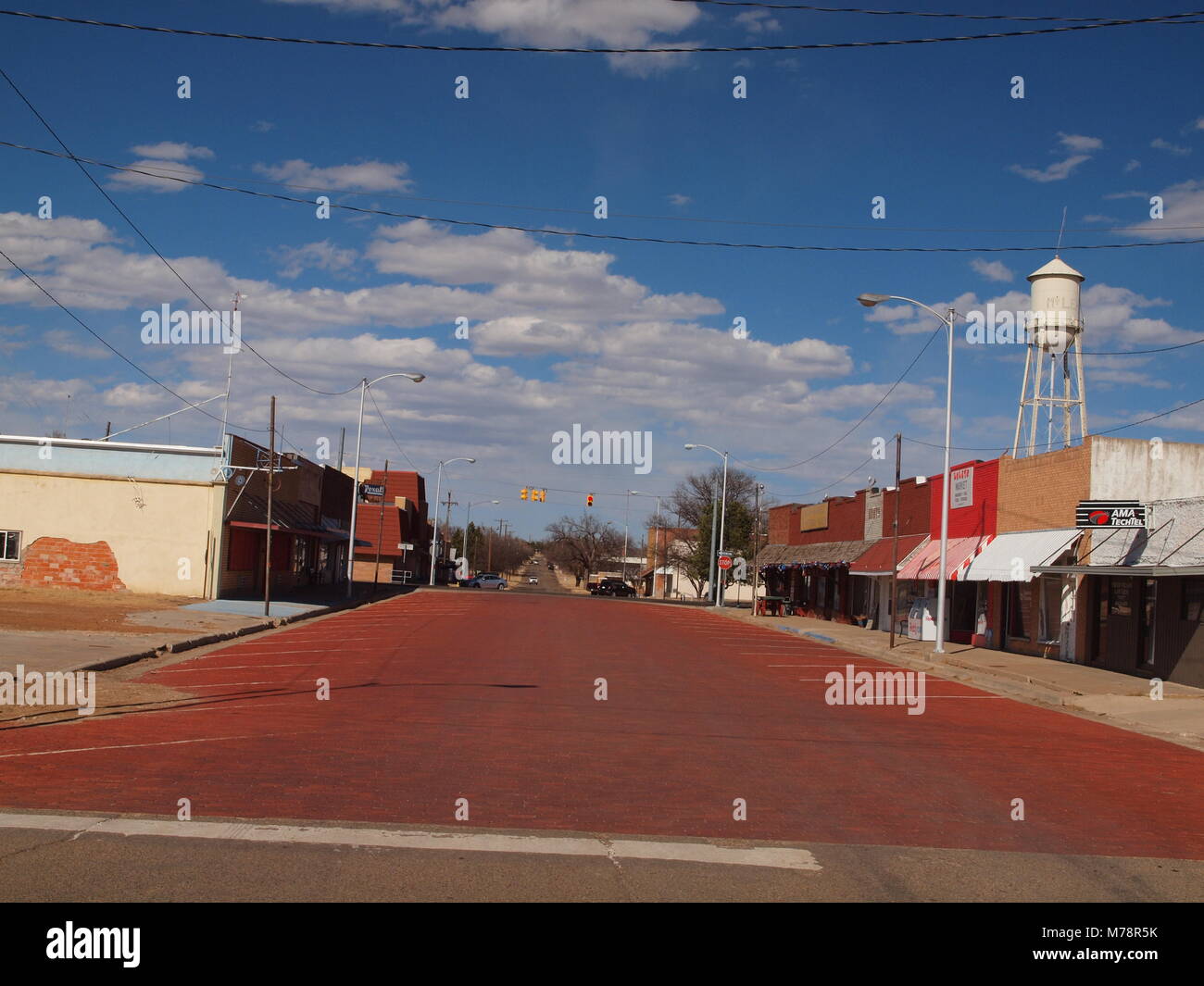 Mclean, Texas Hauptstraße fast ausgestorben, da Interstate 40 Jahren