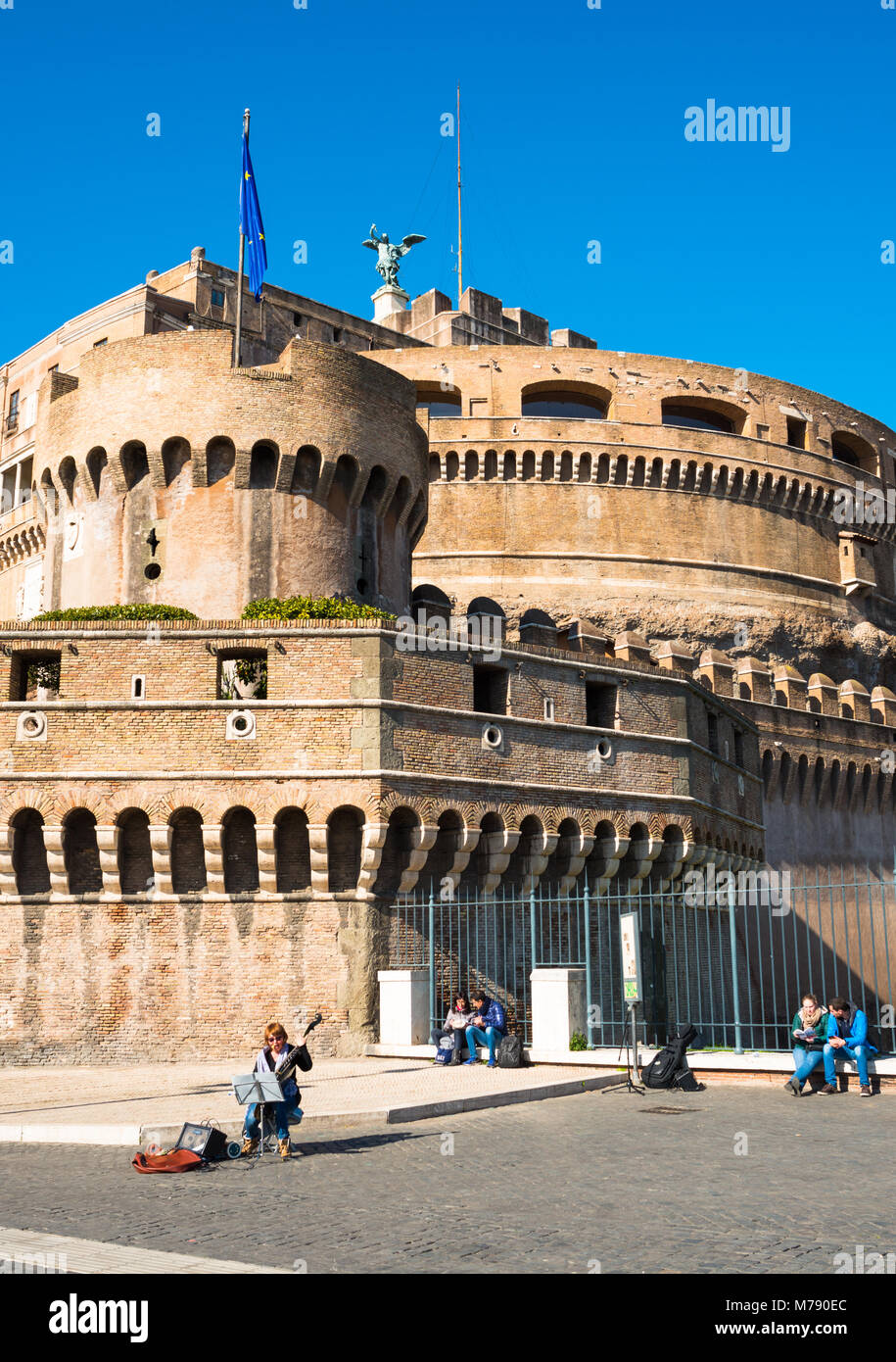 Castel Sant'Angelo (Schloss der Heiligen Engel). Rom. Latium. Italien. Stockfoto