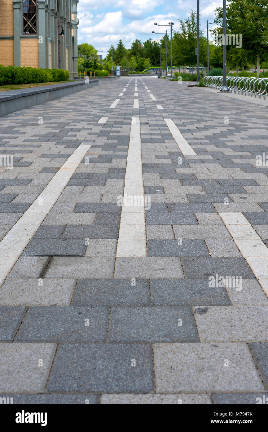 Leere Fußgängerweg Stockfoto