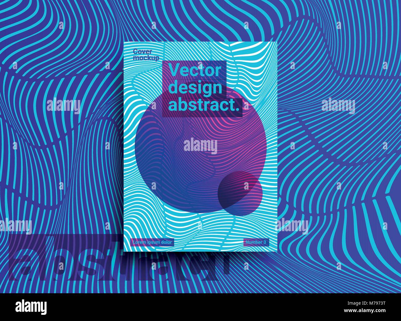 Vorlage Design mit abstrakter Hintergrund und trendigen Farben. Abstract vector Hintergrund. Design für Broschüren, Plakate, Abdeckungen, Banner. Templa Stock Vektor