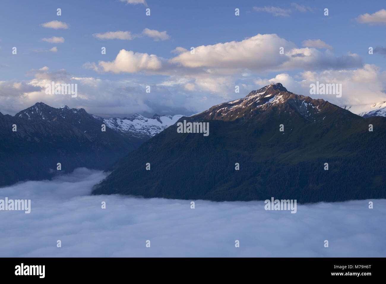 Heuschartenkopf der Wildkogel ridge, Nationalpark Hohe Tauern, Salzburger Land, Österreich, Stockfoto