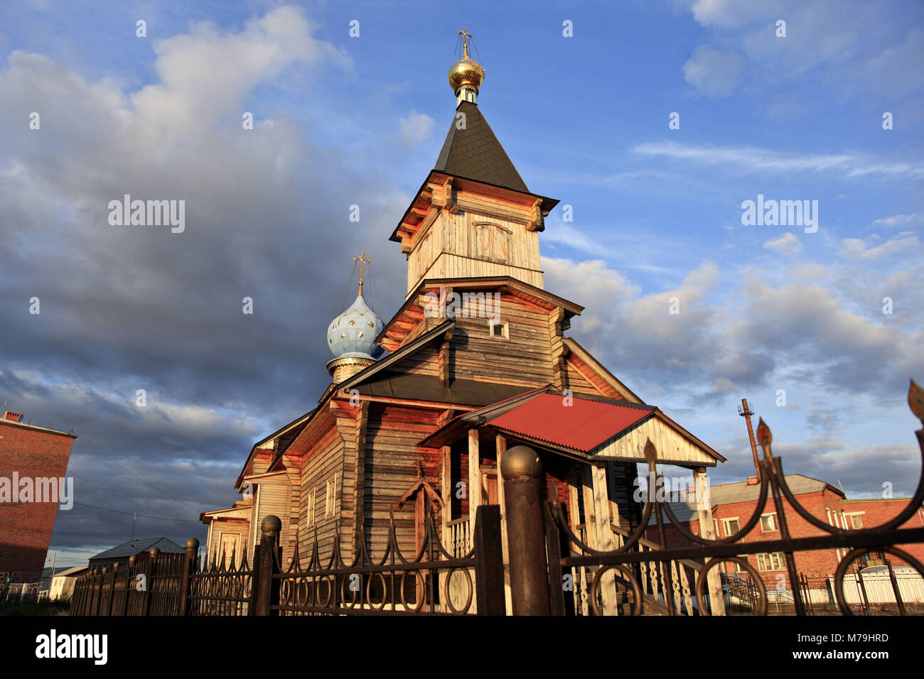 Asien, Russland, Sibirien, Region Krasnojarsk, Halbinsel Taimyr Chatanga, Russische Orthodoxe Kirche, Stockfoto