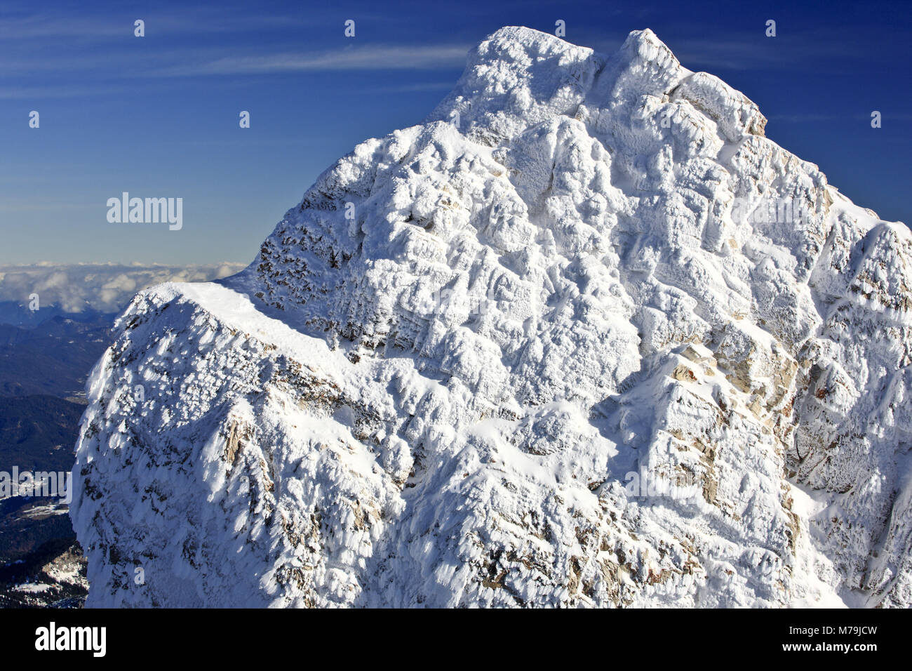 Deutschland, Bayern, Oberbayern, Werdenfelser Land (Region), Zugspitze, Stockfoto