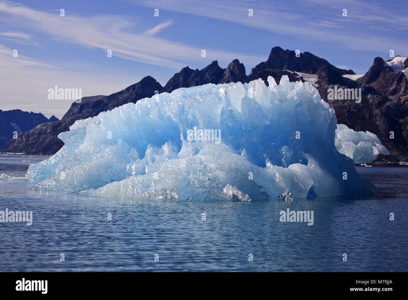 Grönland, Ostgrönland, Ammassalik Fjord, Gletscher, Eis, Stockfoto