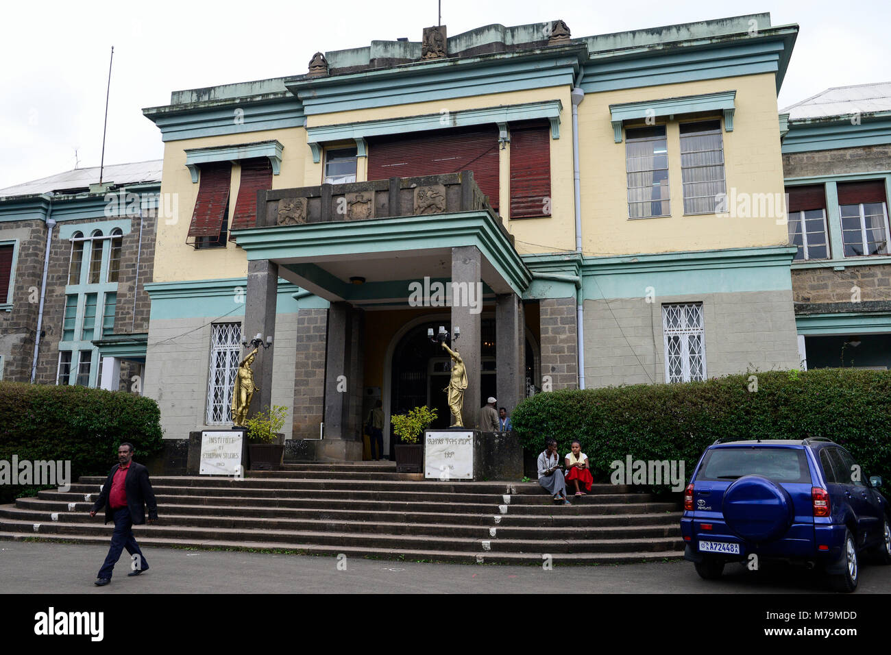 Äthiopien, Addis Abeba,, alten Palast von Kaiser Haile Selassie, heute Ethnographisches Museum des Instituts für äthiopische Studien, Universität von Addis Abeba Stockfoto