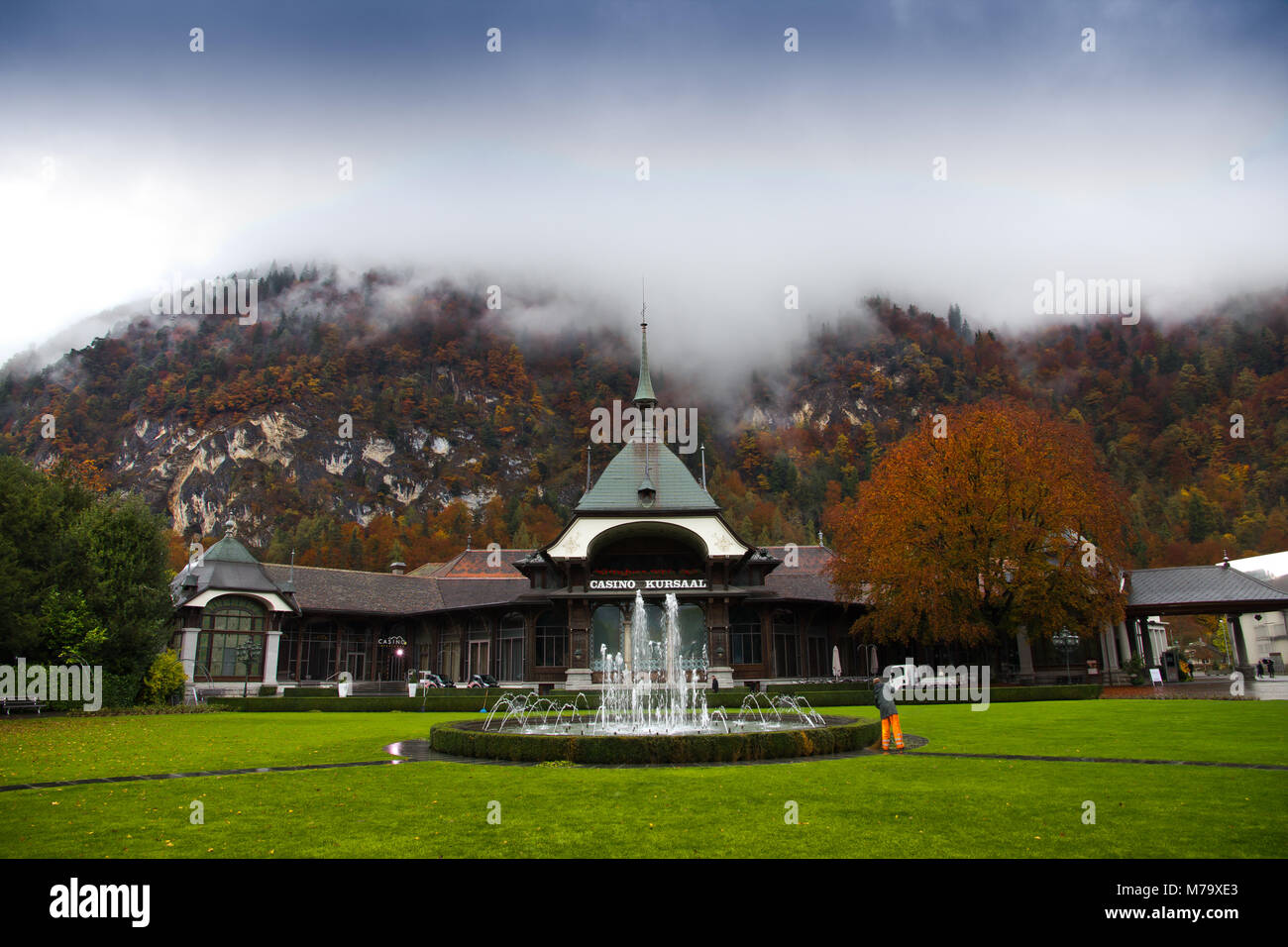 Interlaken, Schweiz - 26.Oktober 2016: Casino Kursaal in Interlaken, Schweiz Stockfoto