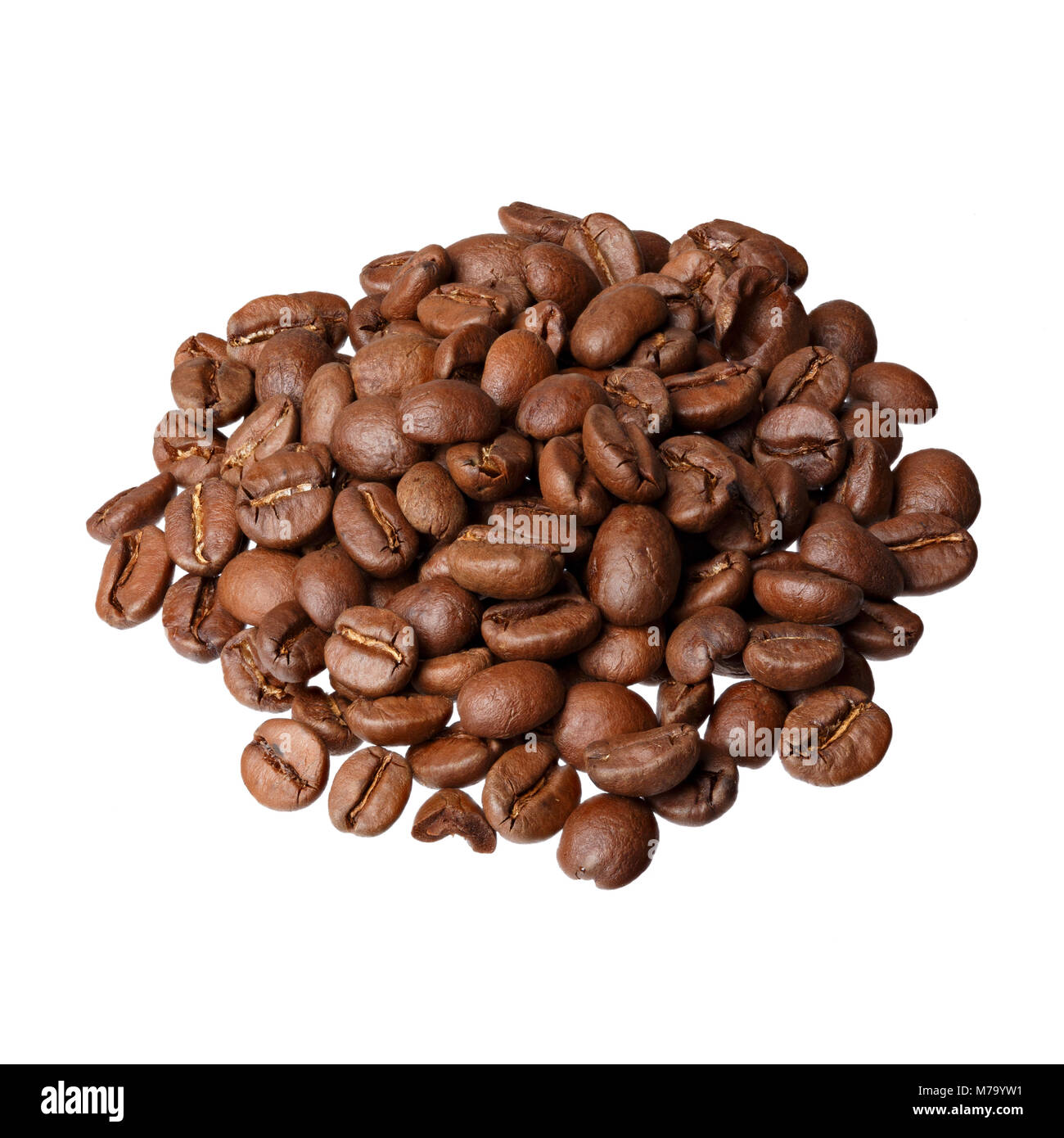 Salvador Kaffee gourmet Kaffee auf weißem Hintergrund. Stockfoto