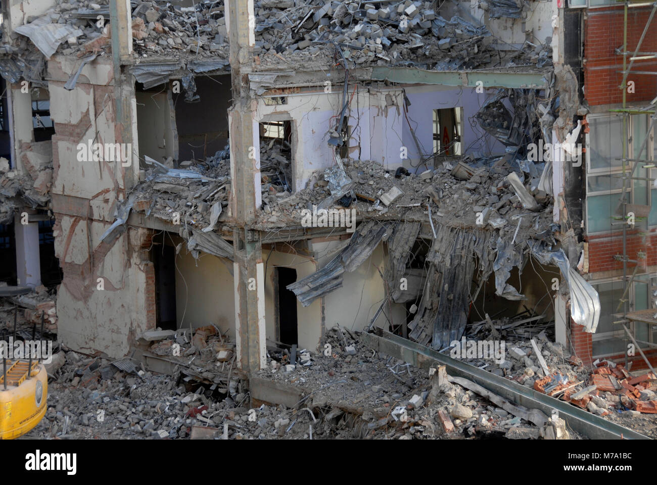 Abriss der Gebäude für Sanierung, Orpington, Kent, England Stockfoto