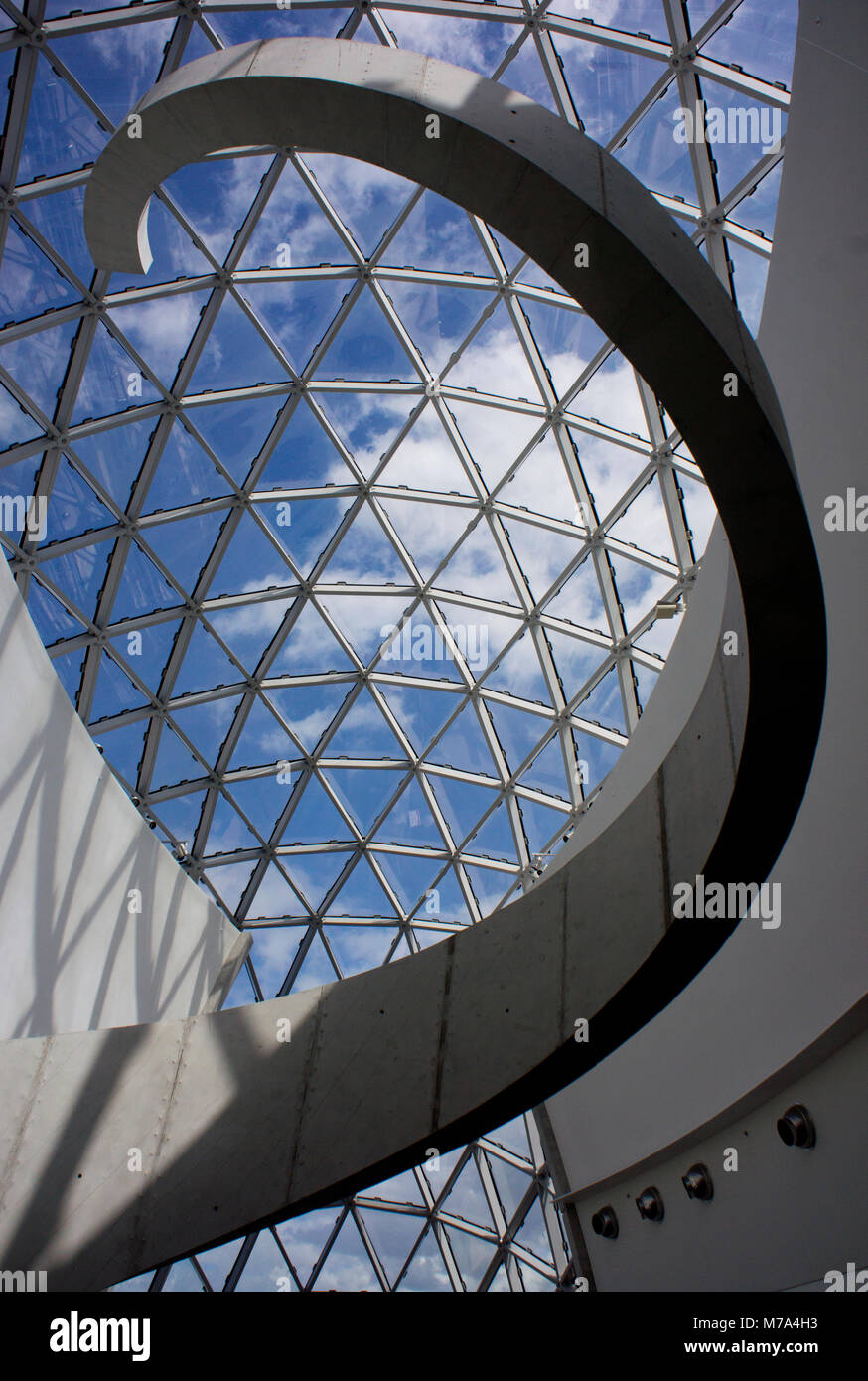 Innenarchitektur des Dali Museum. St. Petersburg, Fla. Stockfoto