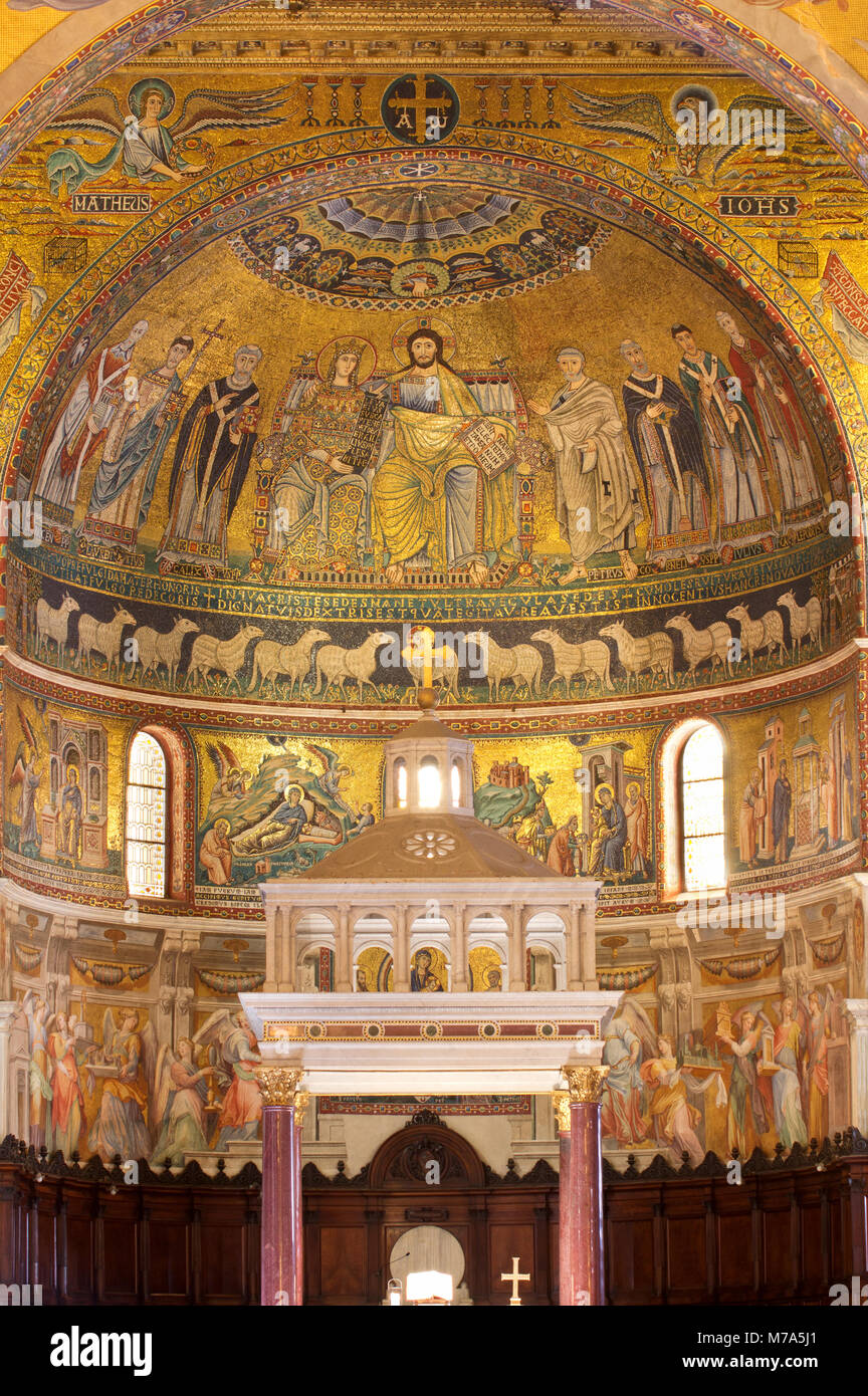 Apse santa maria in trastevere Fotos und Bildmaterial in hoher