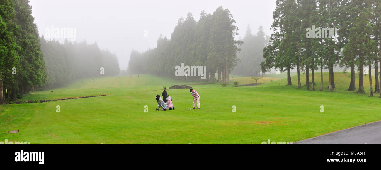 Golfplatz. Auf der Insel Terceira, Azoren. Portugal Stockfoto