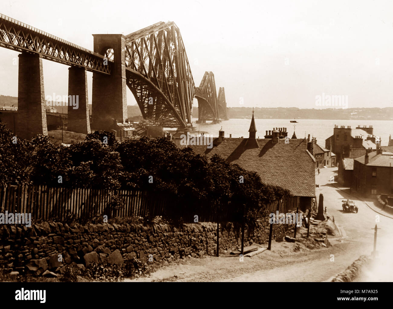 Die Forth Bridge, möglicherweise 1920 s Stockfoto