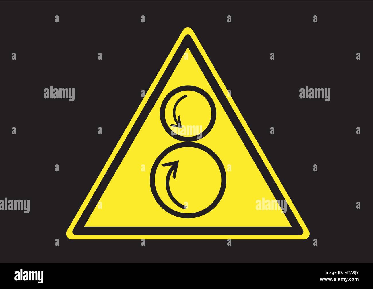 Design Vector der rotierenden Maschine anmelden Stock Vektor