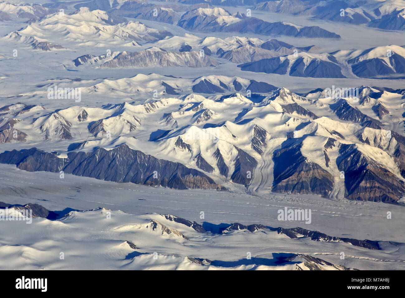 Nordamerika, Kanada, Nordkanada, Nunavut, Ellesmere Island, Gletscher, Berge, Eis Landschaft, Stockfoto