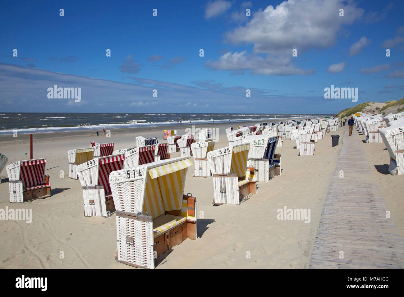 Strand von der ostfriesischen Insel Baltrum Stockfoto