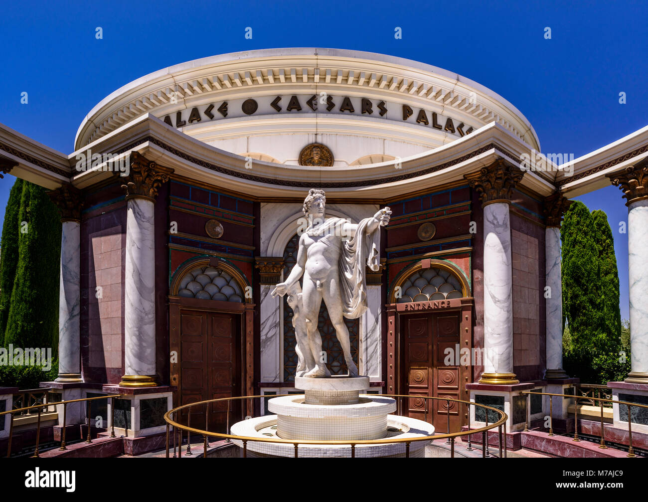 Die USA, Nevada, Clark County, Las Vegas, Las Vegas Boulevard, den Strip Caesar Palace, Außenanlage, Apollo Statue Stockfoto