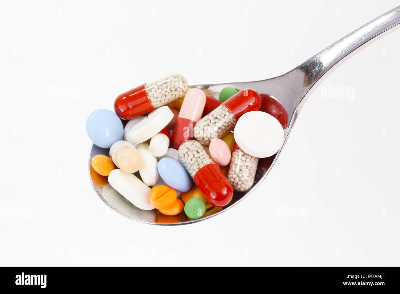 Tägliche Dosis der Tabletten Stockfoto