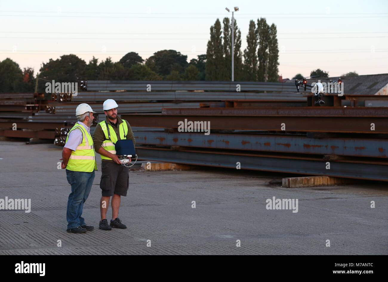 Rainham Stahl Depot in Scunthorpe, Nordengland. 23. September 2016 Bild von James Boardman Stockfoto