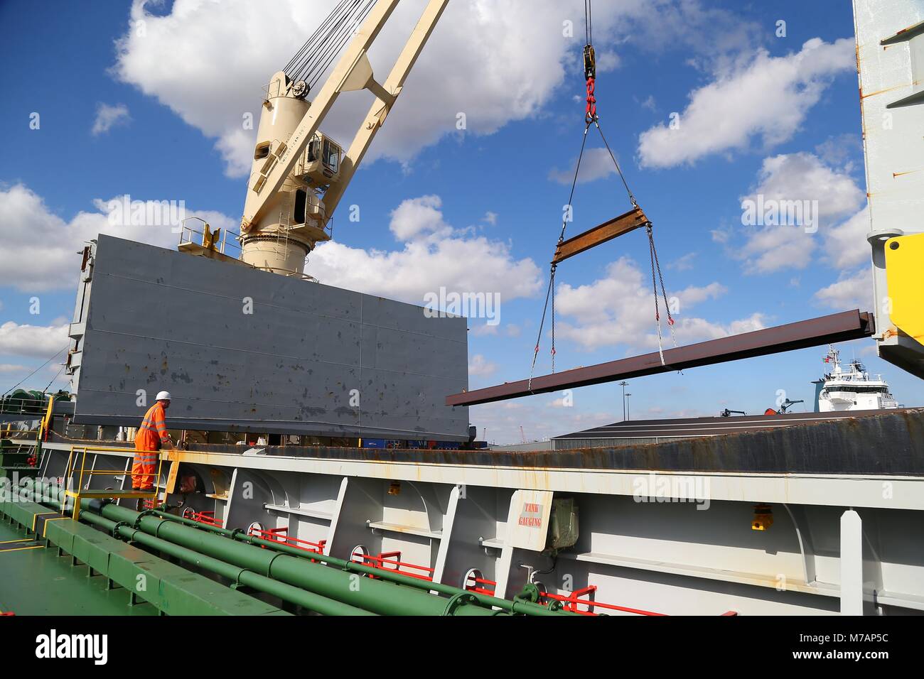 Rainham Stahl Depot in Scunthorpe, Nordengland. 23. September 2016 Bild von James Boardman Stockfoto