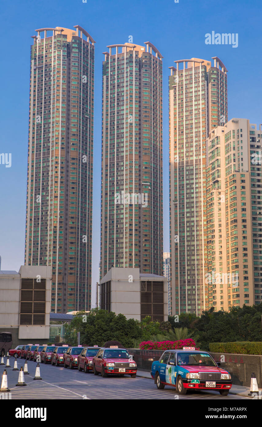 Hong Kong, Kowloon Stadt Bezirk neue Entwicklung Stockfoto