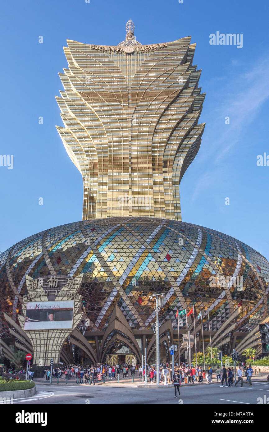 China, Macau City, Grand Lisboa Casino Stockfoto