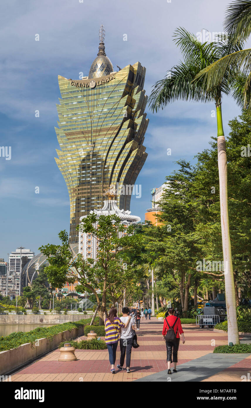 China, Macau City, Grand Lisboa Casino Stockfoto