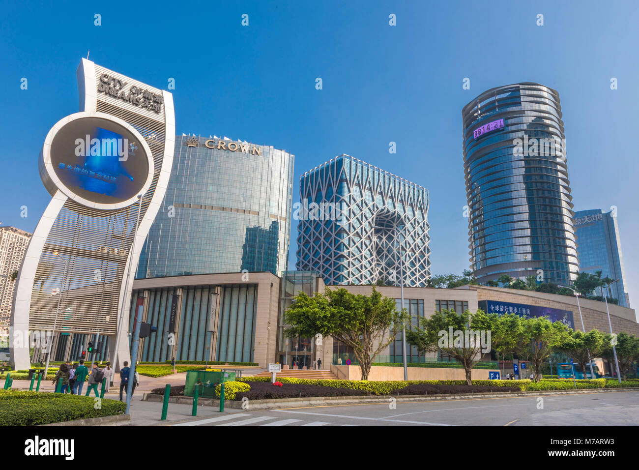 China, Macau City, Cotai, Strada tun Istmo Avenue Stockfoto