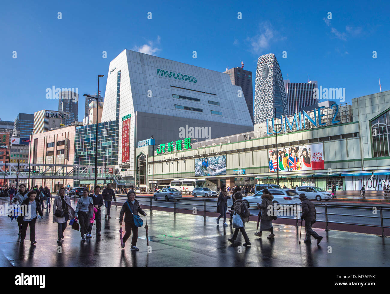 Japan, Tokyo City, Shinjuku, Shinjuku Station Süd Stockfoto