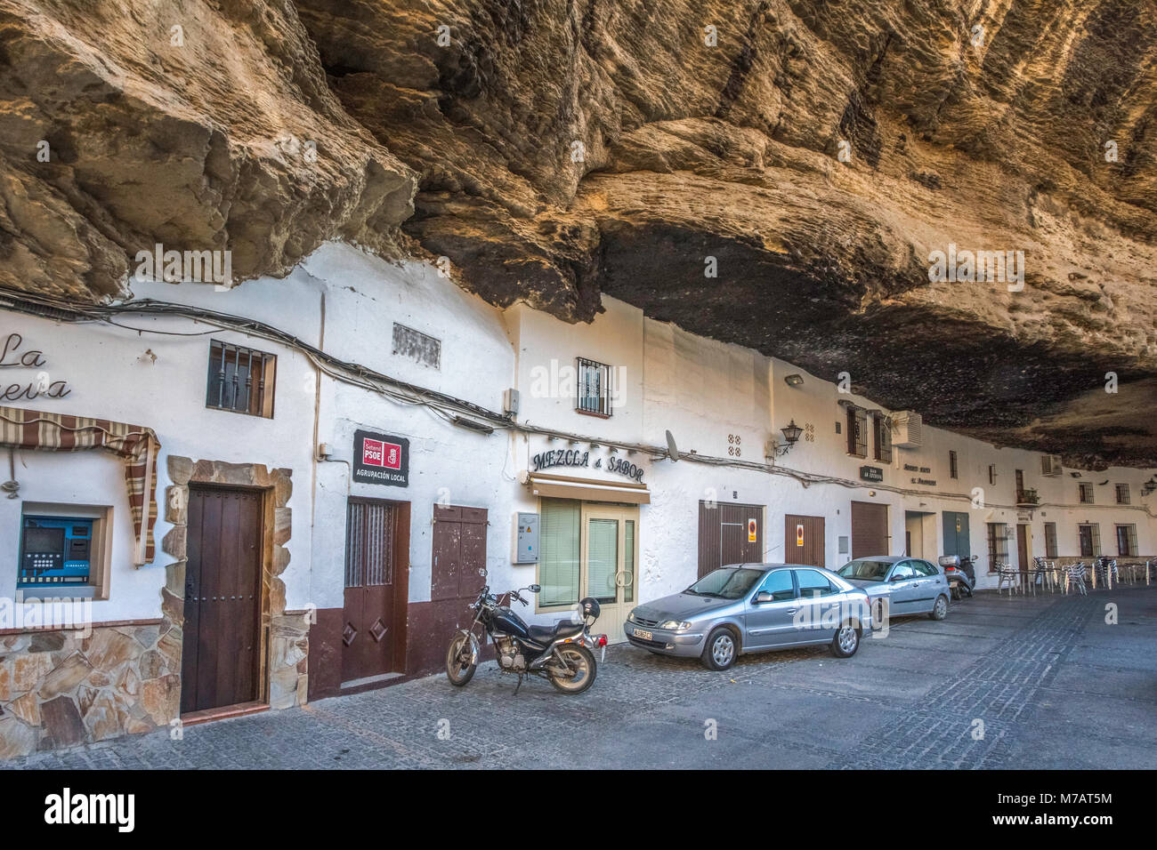 Spanien, Andalusien, Provinz Cadiz, Setenil Stadt Stockfoto