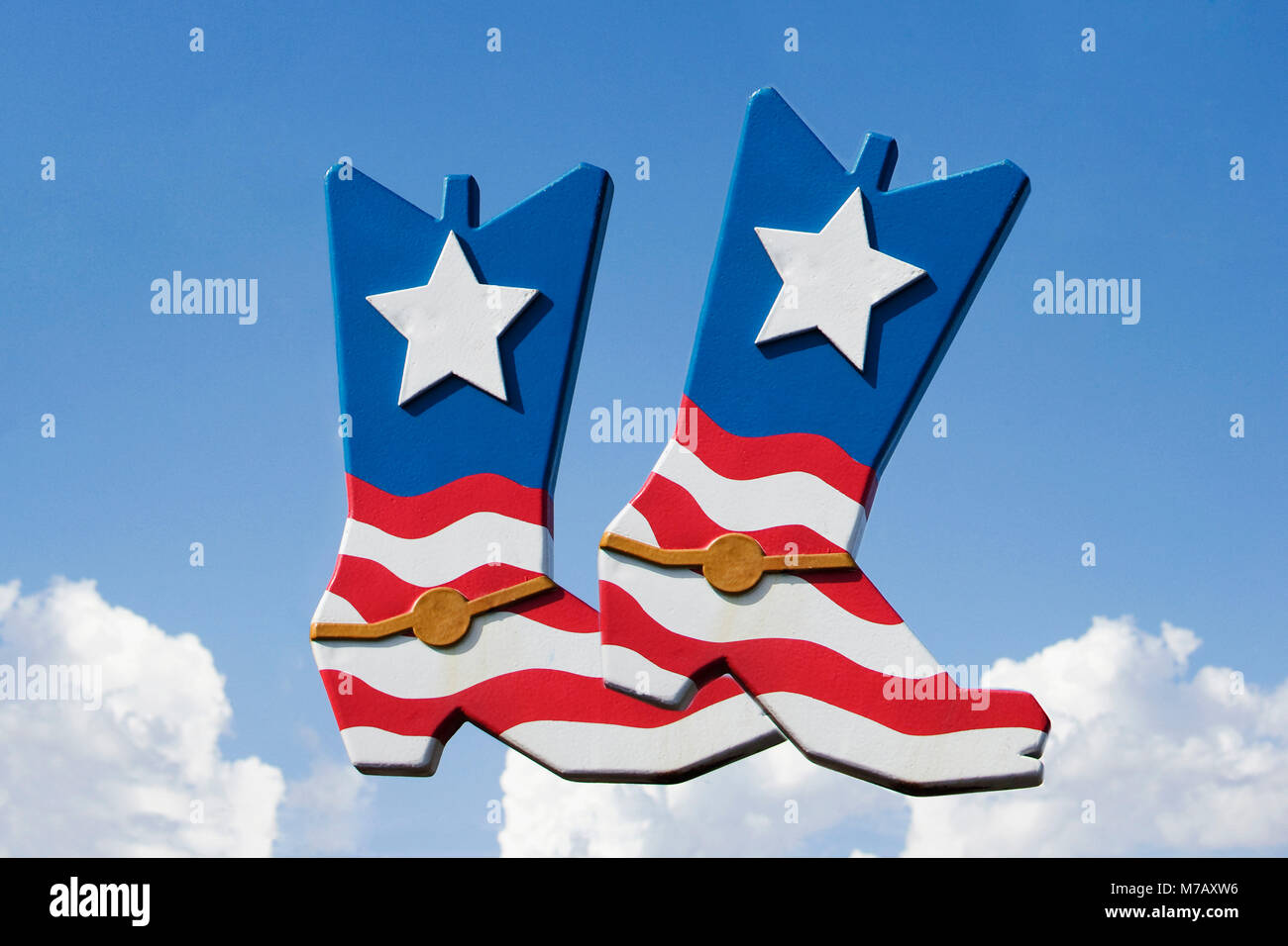 Nahaufnahme von ein paar amerikanische Flagge Schuhe, Scottsdale, Phoenix, Maricopa County, Arizona, USA Stockfoto