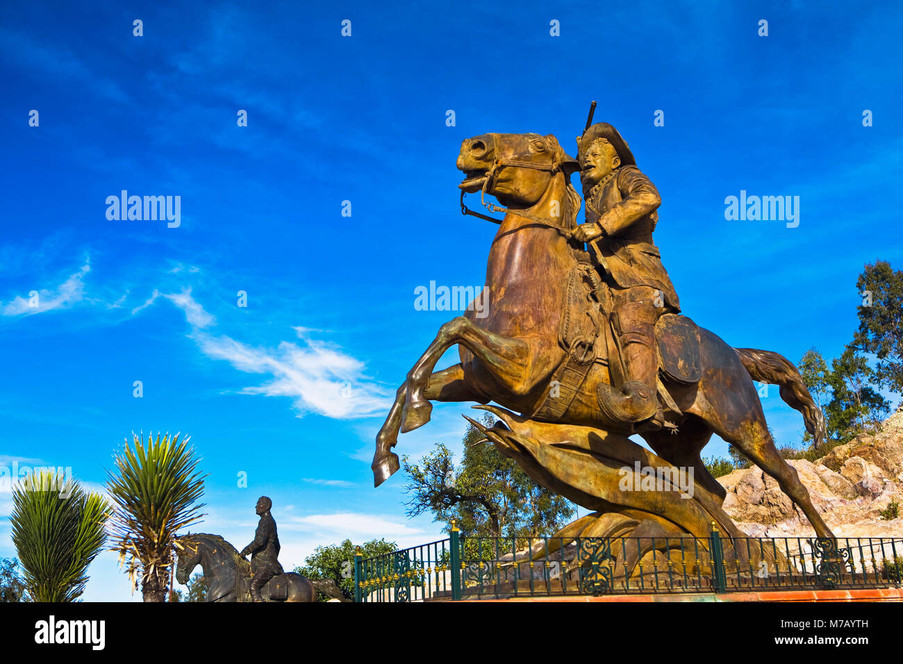 Low Angle View einer Statue, Zacatecas, Mexiko Stockfoto