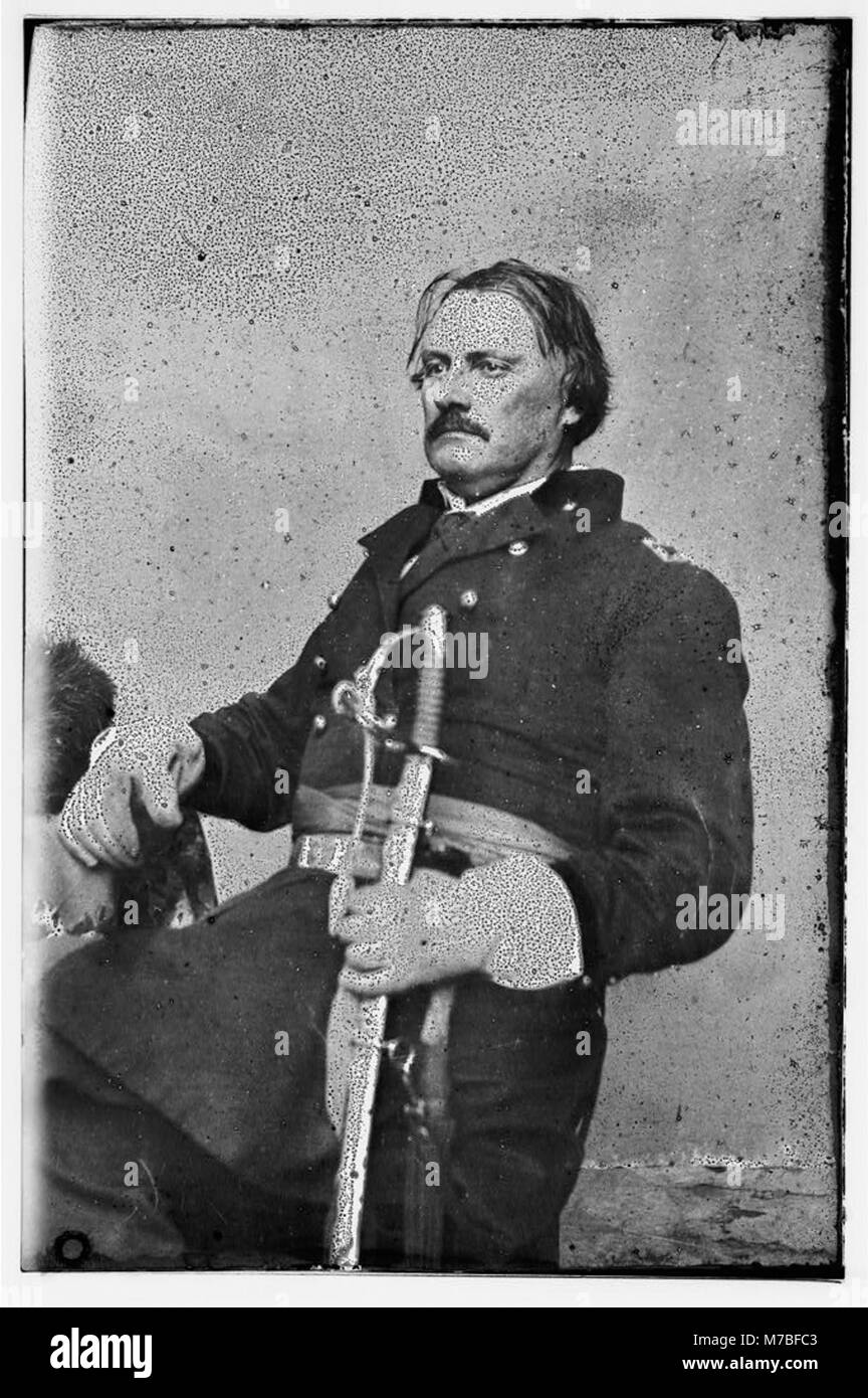 Brigadegeneral Israel B. Richardson wurde 1862 in der Schlacht von Antietam getötet, einer der wichtigsten Engagements im Amerikanischen Bürgerkrieg. Dieses Foto erinnert an sein Opfer in der Schlacht. Stockfoto