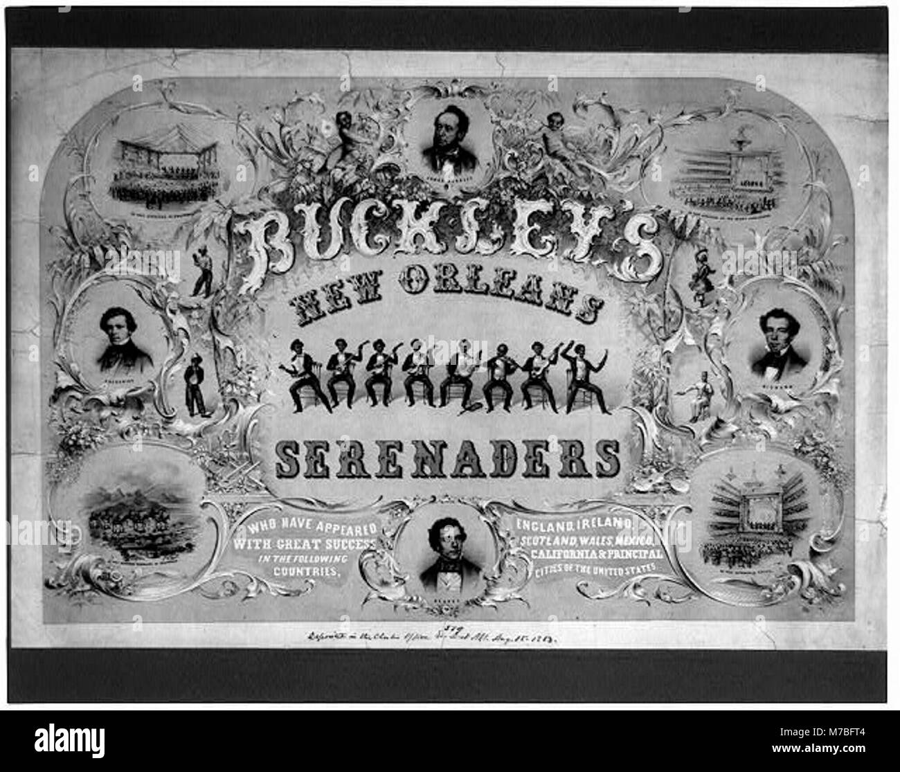 Buckley's New Orleans Serenaders, die mit großem Erfolg in den folgenden Ländern, England, Irland, Schottland, Wales, Mexiko, Kalifornien und wichtigsten Städte der Vereinigten LCCN 2014636184 erschienen sind Stockfoto