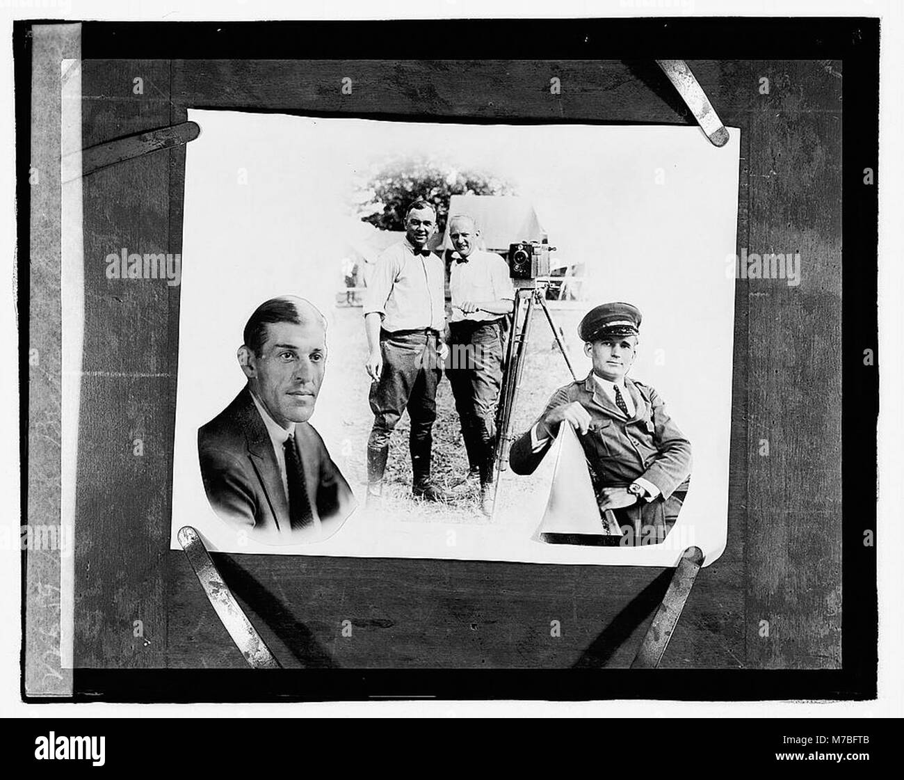 Dieses Foto zeigt Buck Becke, Walla, Johnson und Balzree, Personen, die wahrscheinlich mit einem historischen Ereignis oder Ort in Verbindung gebracht werden. Dieses Bild ist Teil der Sammlung der National Photo Company und bietet einen Einblick in das Leben des frühen 20. Jahrhunderts und dokumentiert Einzelpersonen und Momente von Bedeutung in der amerikanischen Geschichte. Stockfoto