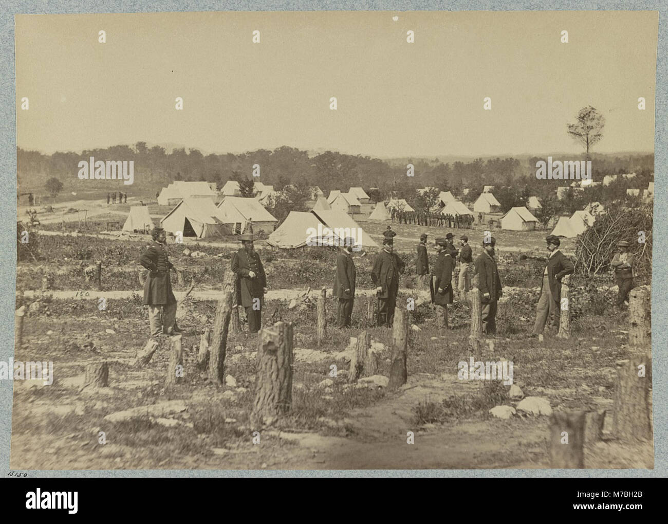 Lager von 30 Pennsylvania Infanterie LCCN 2012648032 Stockfoto