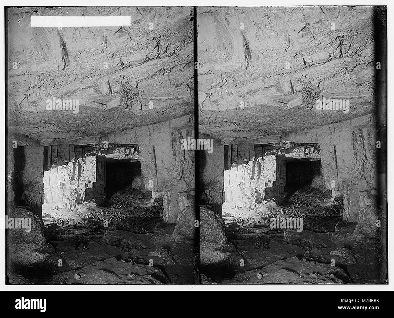 Damaskus Tor und Umgebung. Salomons Steinbrüchen, Modus der antiken Steinbruch LOC matpc. 00917 Stockfoto